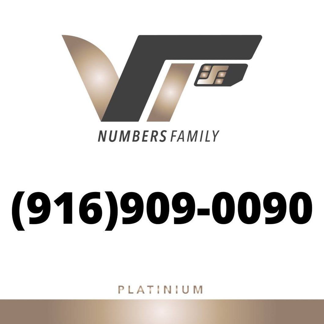 Platinum VIP Number (916) 909-0090