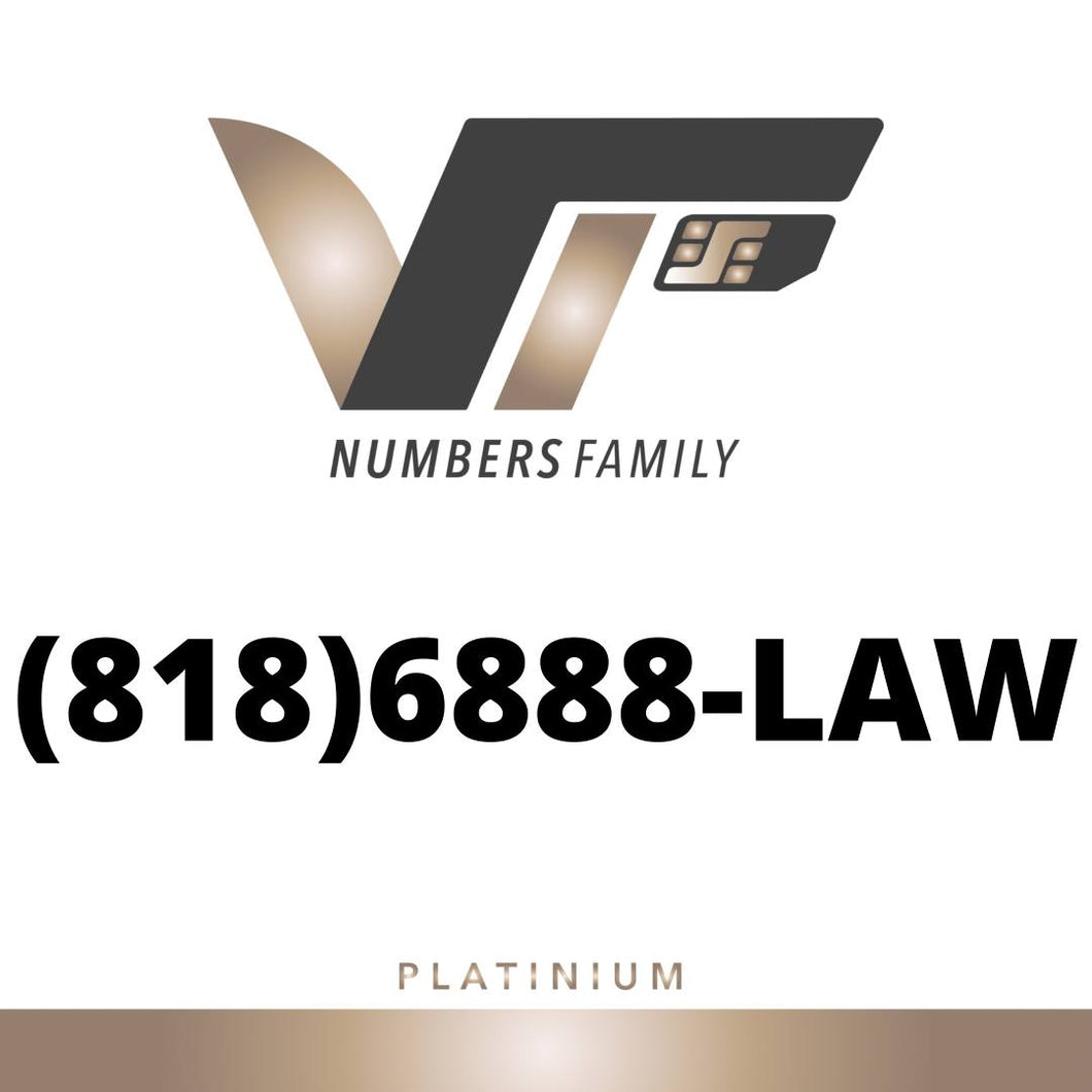 Platinum VIP Number (818) 6888-LAW