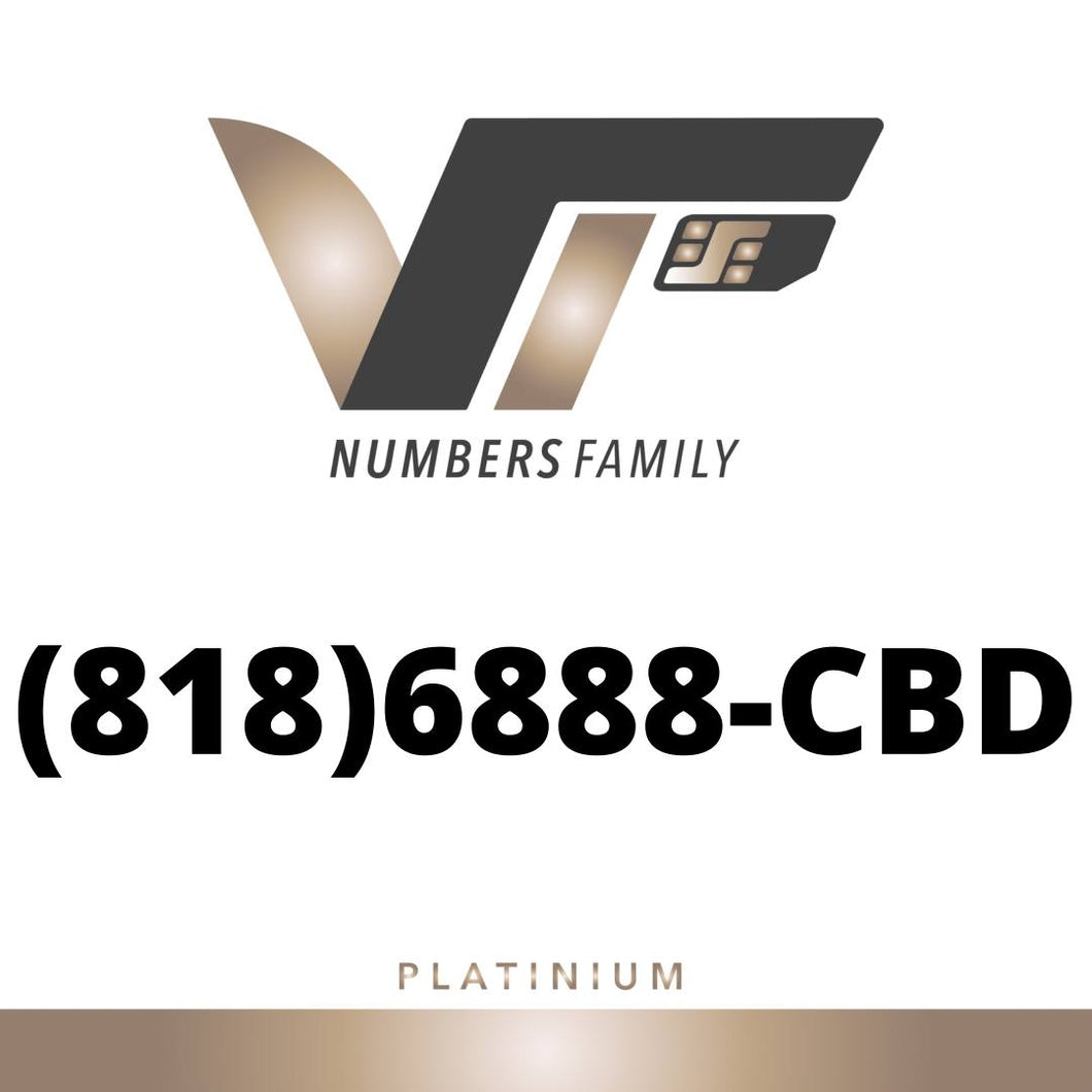 Platinum VIP Number (818) 6888-CBD