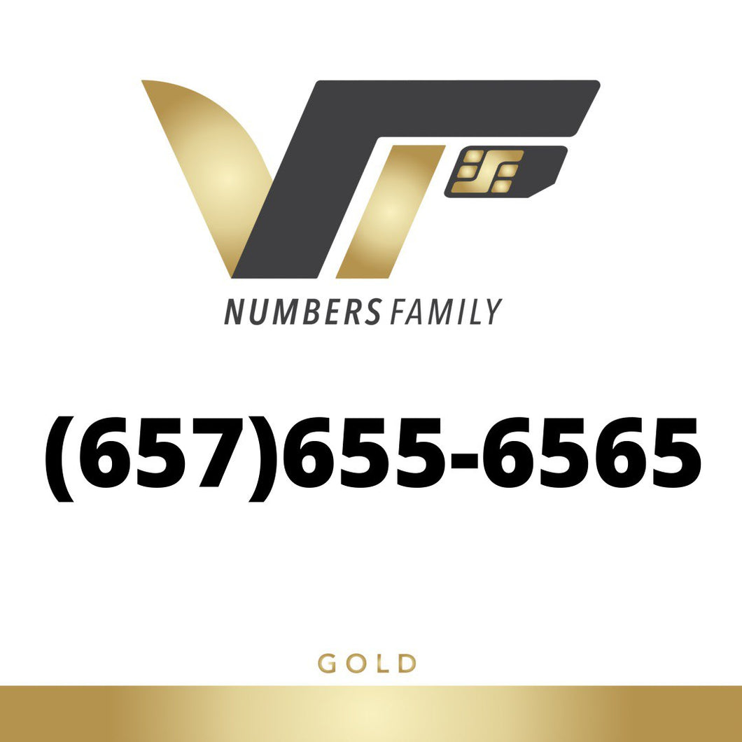 Gold VIP Number (657) 655-6565