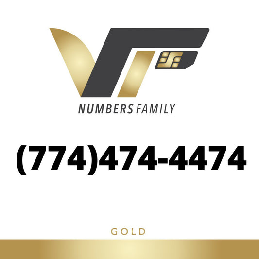 Gold VIP Number (774) 474-4474
