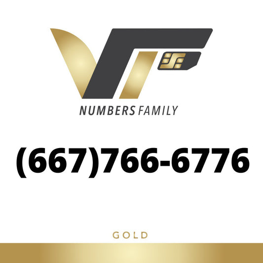 Gold VIP Number (667) 766-6776