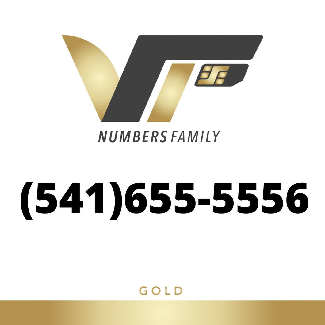 Gold VIP Number (541) 655-5556