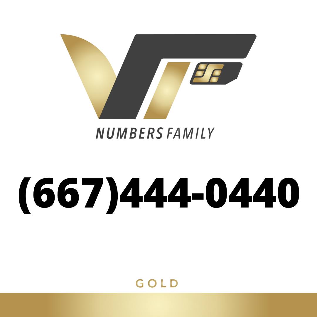 Gold VIP Number (667) 444-0440