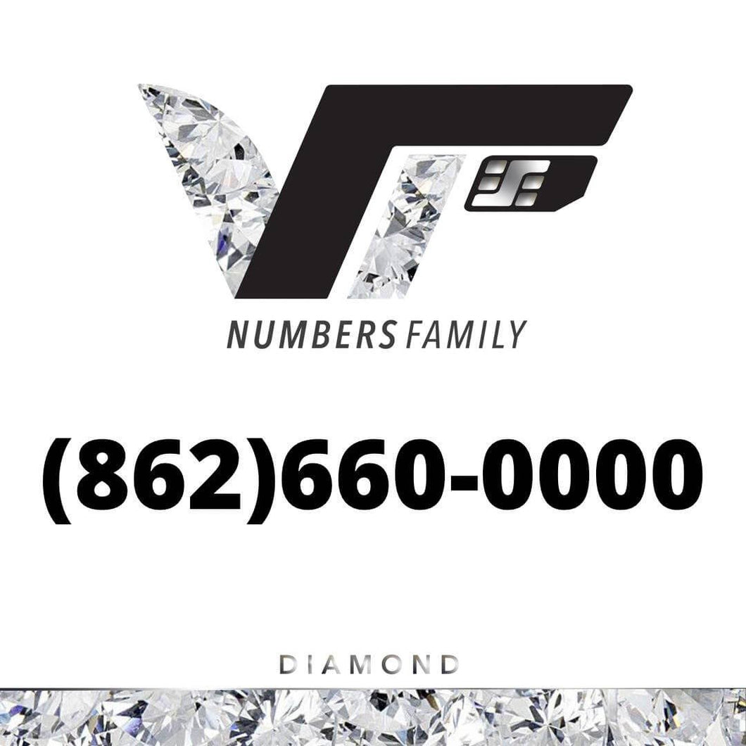 Diamond VIP Number (862) 660-0000