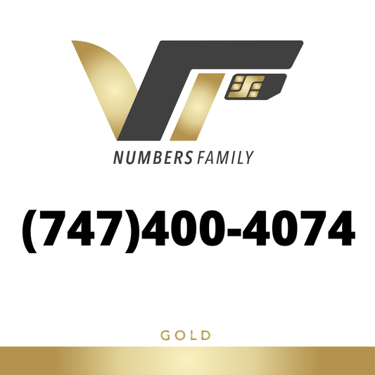 Gold VIP Number (747) 400-4074