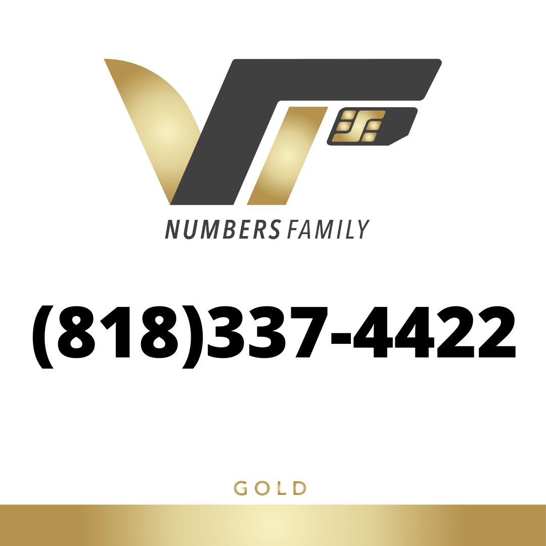 Gold VIP Number (818) 337-4422